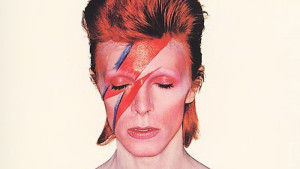 An image of David Bowie as Aladdin Sane