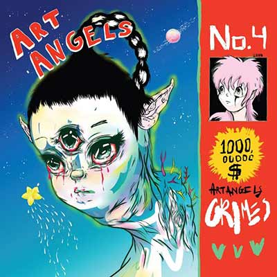 The album art for Grimes' Art Angels