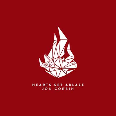 The album art for Jon Corbin's Hearts Set Ablaze EP